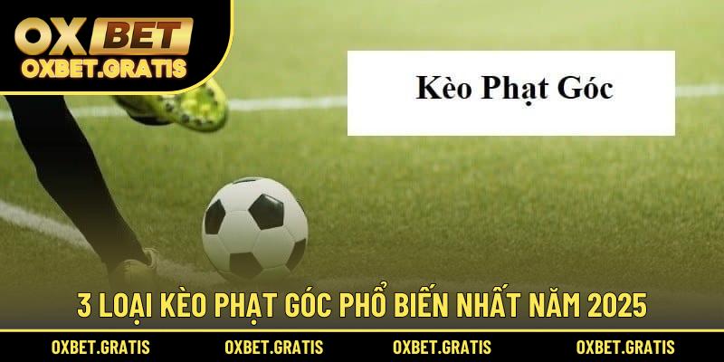 3 loại kèo phạt góc phổ biến nhất năm 2025