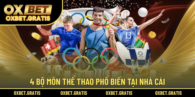 4 bộ môn thể thao phổ biến tại nhà cái