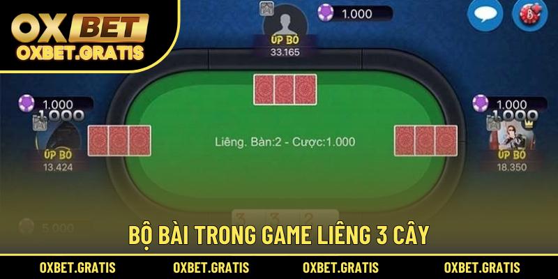 Bộ bài trong game Liêng 3 cây