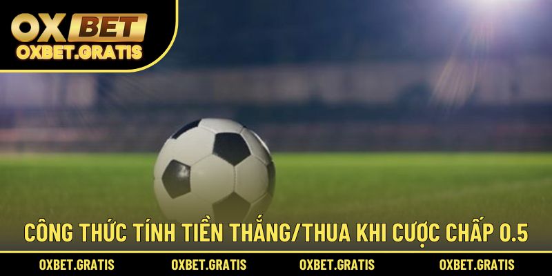Công thức tính tiền thắng/thua khi cược chấp 0.5